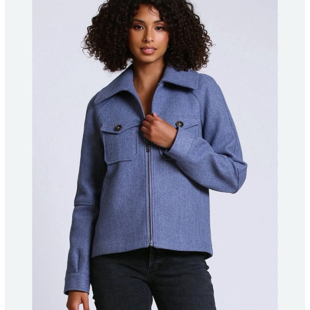 Avec Les Filles Women’s Blue Gray Coat Size XS